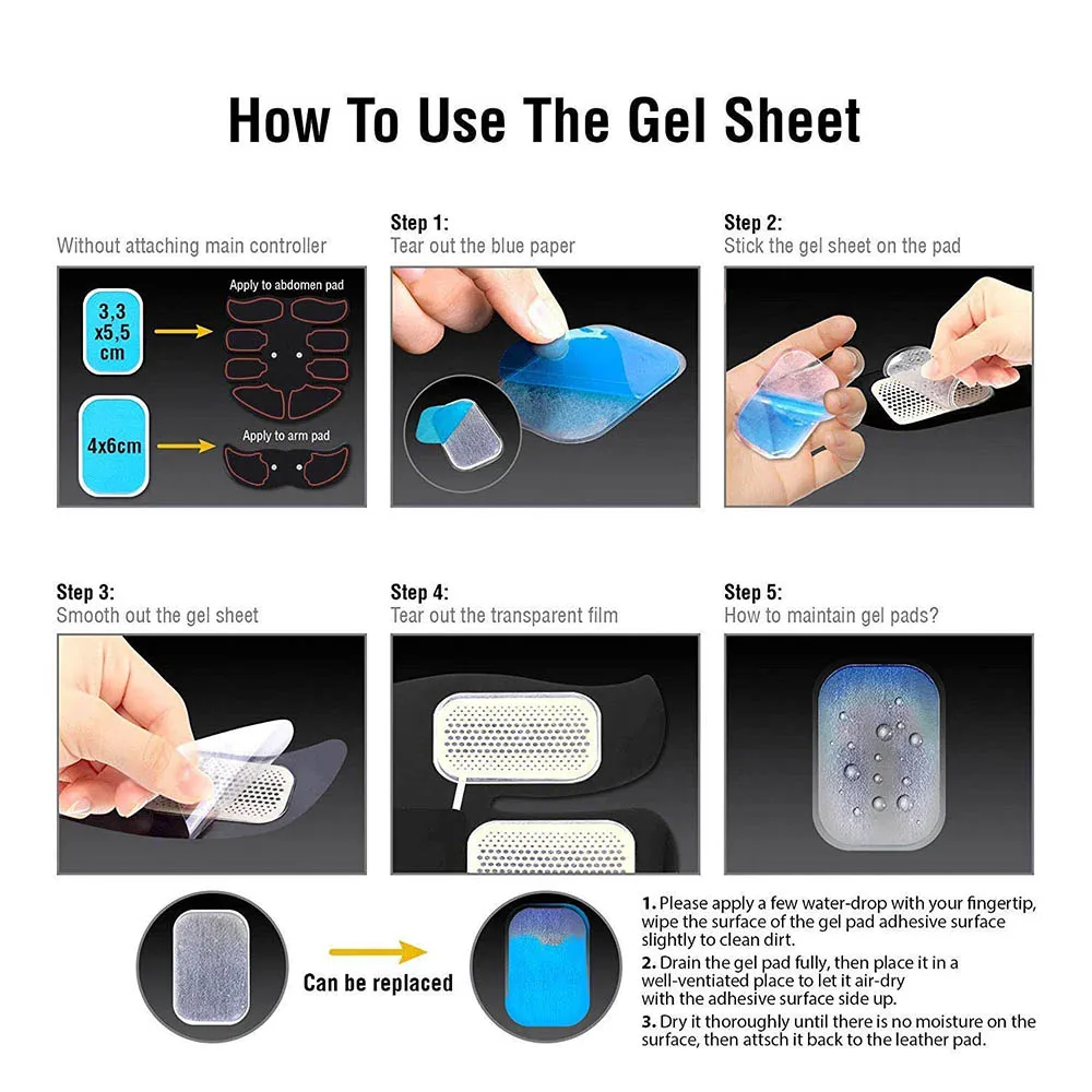 Тренажер для фитнеса EMS стимулятор мышц живота с ЖК-дисплеем зарядка от USB