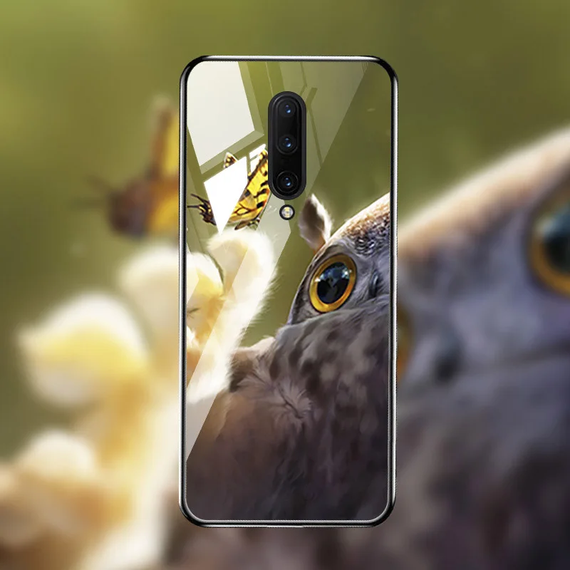 M002 Чехол из закаленного стекла для Oneplus 7T 7 Pro чехол s On для One plus 7T 7 Pro Чехол Coque Funda Bumper Coque для OnePlus 7 Pro - Цвет: M002