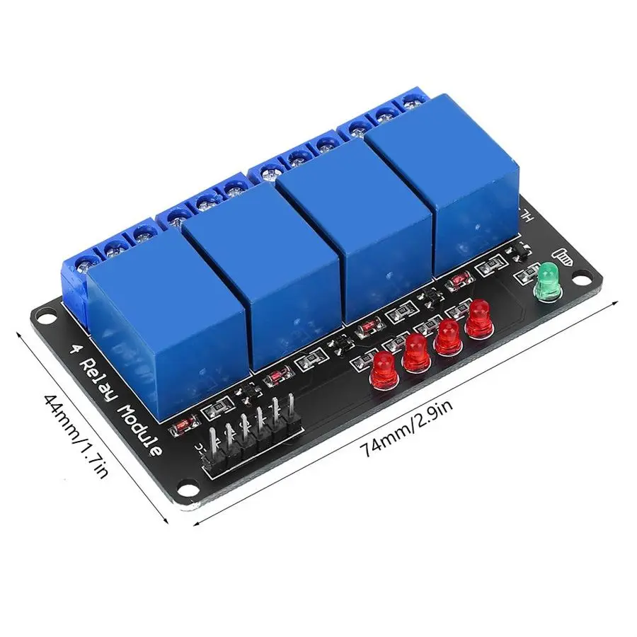 4 Канальный Релейный модуль низкоуровневый релейный 3 в Черная Пластина С