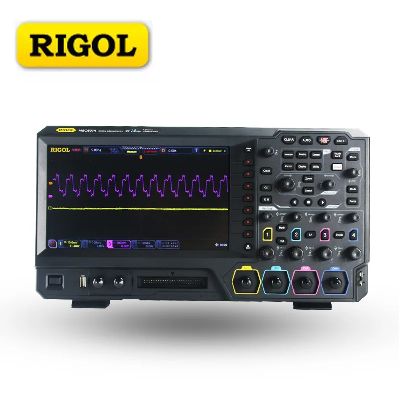 Цифровой осциллограф RIGOL MSO5074 четыре канала 70 МГц генератор
