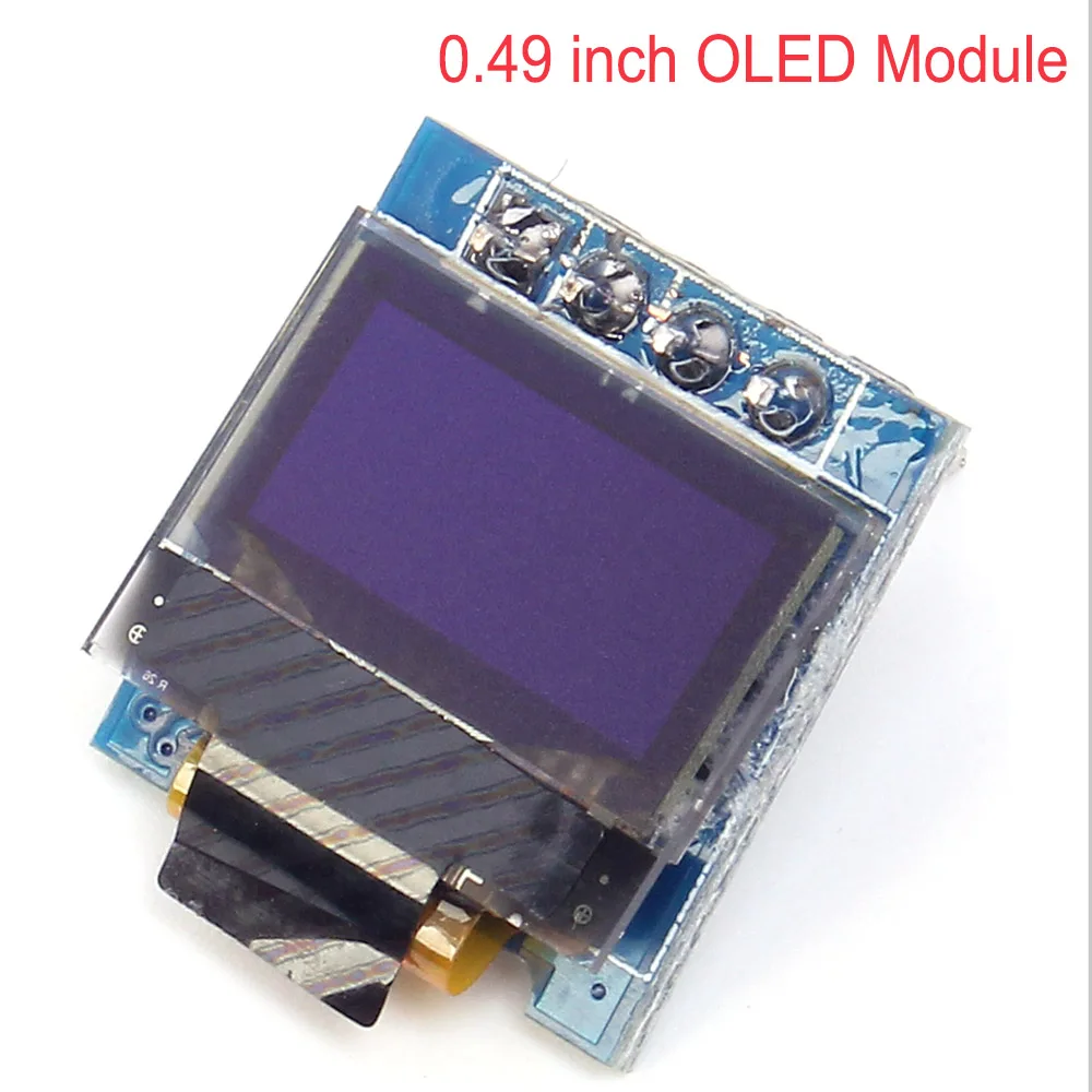 0.49 OLED Module OLED Дисплей модуль Экран I2C IIC Серийный модуль для Arduino 0,49/0,66/0,86/0,91 дюймов AVR STM32 - Цвет: 0.49 OLED Module
