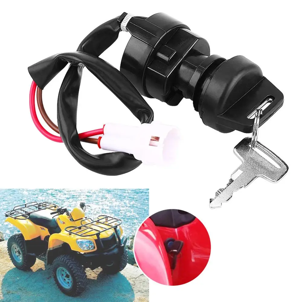 2 Pin Motorcycle Ignition Key Switch With Matching Keys For Yamaha YFM 350 Bruin 660R 700R Raptor 350X Warrior | Автомобили и