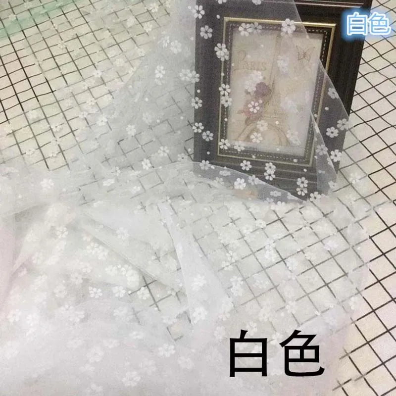 Красивый цветок сетчатая ткань DIY художественное оформление ручной работы аксессуар Многофункциональное платье скатерть шторы ткань для шитья - Цвет: 10
