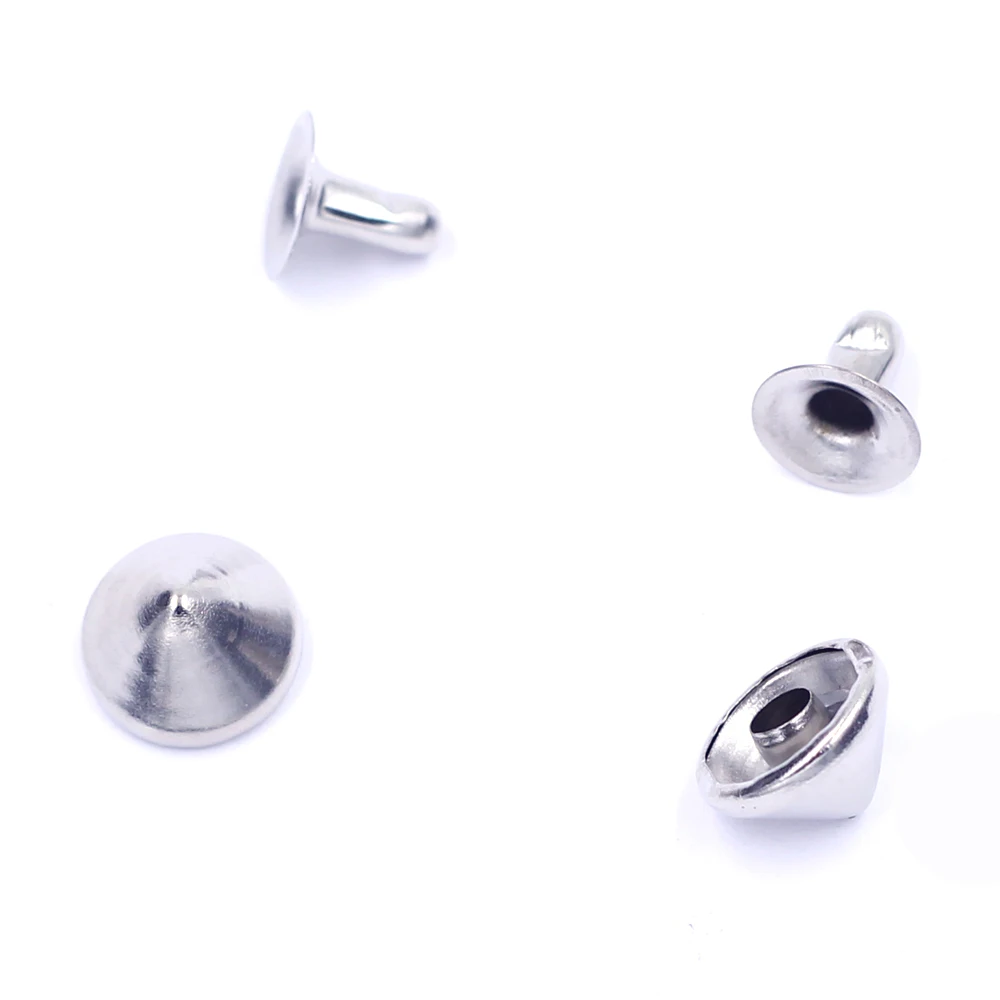 

Cone Spike Studs Spots Pointed Garment Rivets Silver Tone For Belt Bag Shoes Clothes Crafts Making Accessories 10mm