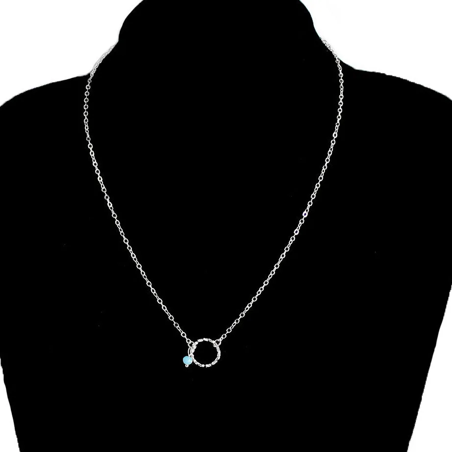 Простые круглые бусы подвеска длинная цепочка ожерелье для женщин трендовая