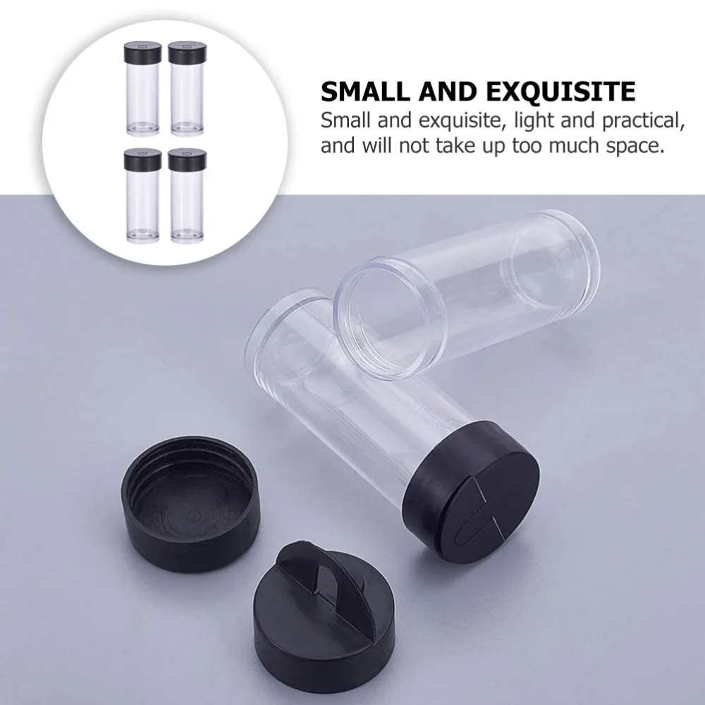 

40 Pcs Transparent Tubes Beads Storage Container with Lid Empty Storage Tubes