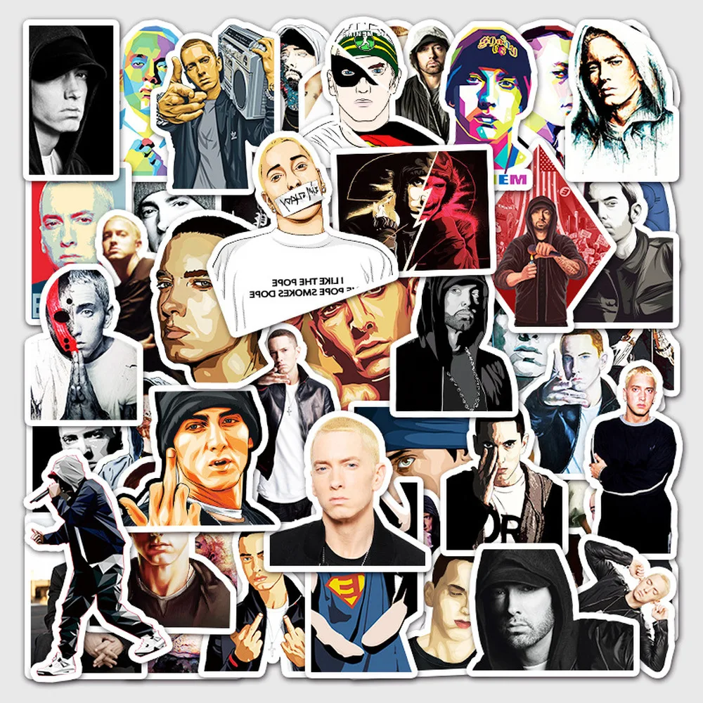 10/50 шт в наборе рэпер Eminem наклейки для ноутбука Чемодан мотоцикл чемодан
