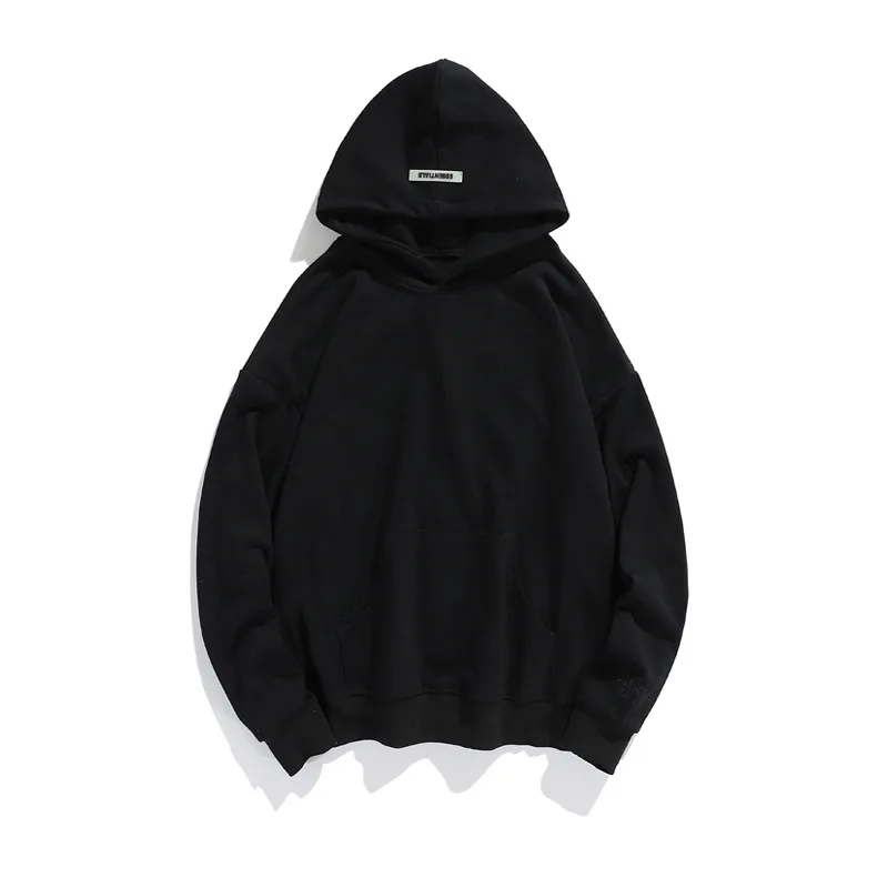 

Street Fashion Hoodie Men Plus Velvet Padded Streetwear Hip Hop Casual Pullover Loose Hooded Male Tops Sweatshirt Women