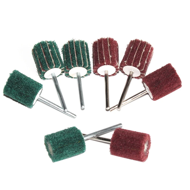 

New 20Pc 1Inch 20 Scouring Pad Abrasive Wheel Grinding Sanding Head 3mm Shank Buffing Polishing Wheel for Dremel Non-Woven