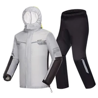 waterproof motorcyclist rain suit raincoat rain coat jacket pants motorcycle raincoat gray camping waterproof rainwear suit