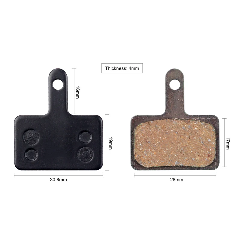 1Pair Bicycle Semi - Metallic DISC BRAKE PADS FOR Shimano MT200 M315 M395 M416 M447 M486 M525 M575 Orion Auriga Pro купить по