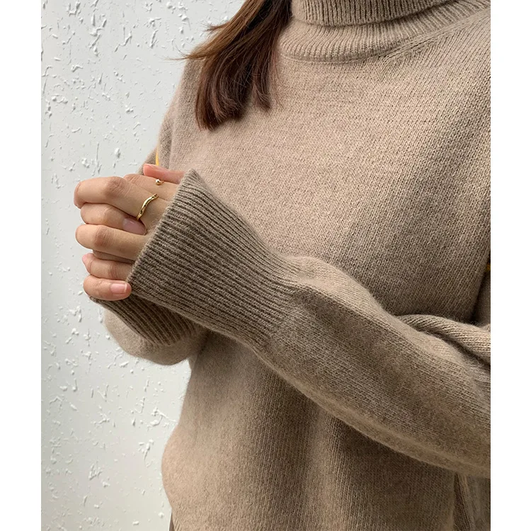 

Raccoons new long sleeve turtleneck sweater female winter 2020 commuting set of head straight for puyuan wool sweater