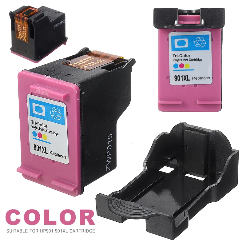 

1 шт. Цвет принтер чернильные картриджи для HP 901XL Officejet 4500 J4524 J4580 J4640 J4680c J4524 принтер