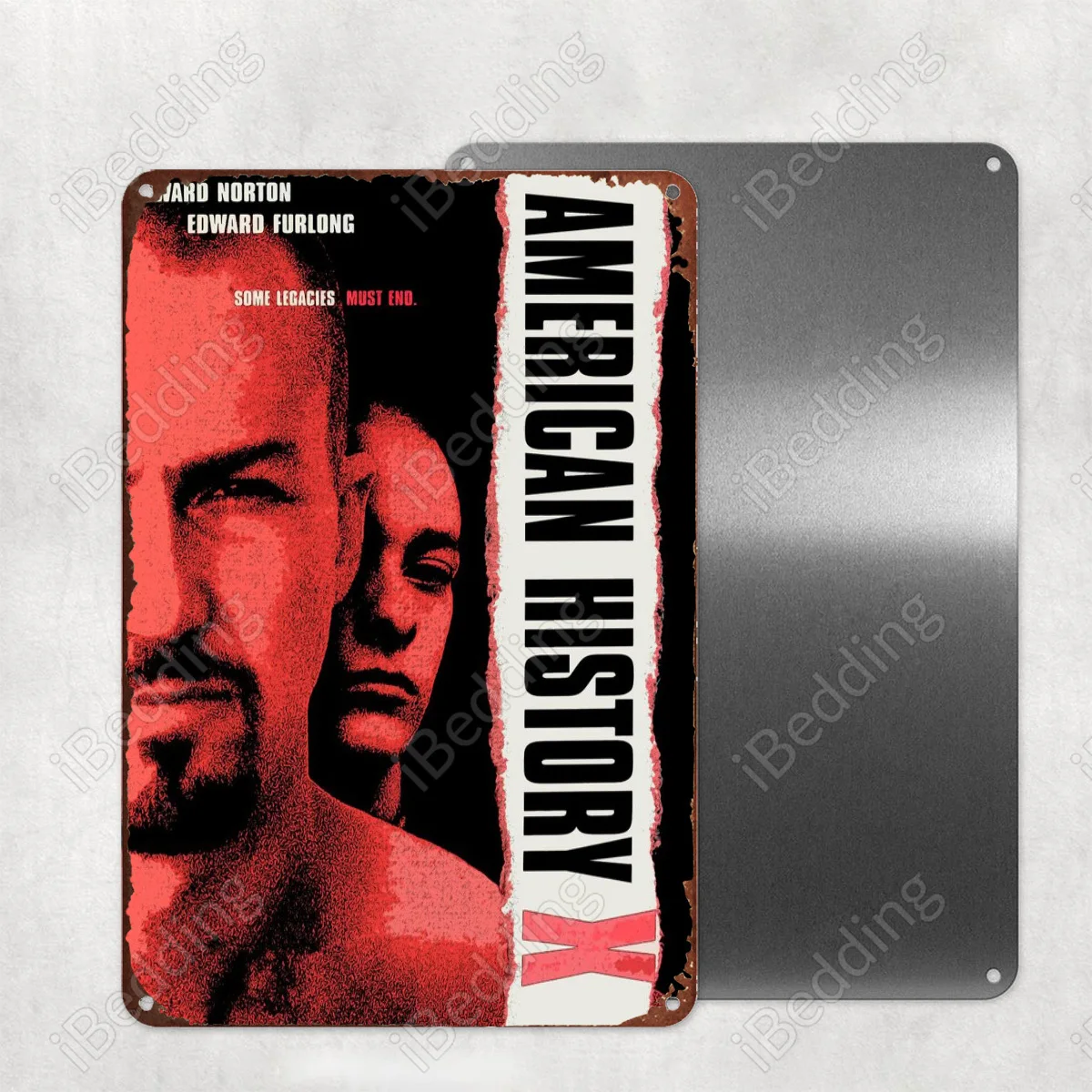 

American History X 20x30cm Vintage Custom Metal Signs License Plates Retro Plaque Iron Painting Home Decor