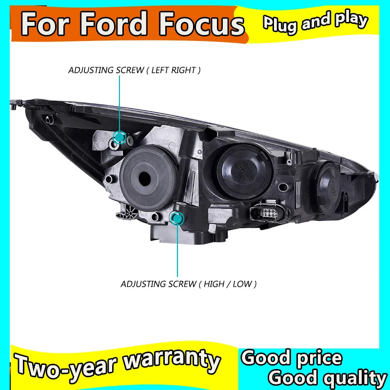 Стайлинга автомобилей чехол для Ford Focus фары 2015-2018 фокус светодиодный DRL Объектив