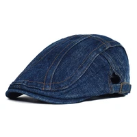 denim beret hat peaked cap adjustable cotton newsboy cap vintage ivy gatsby cabbie hats flat cap