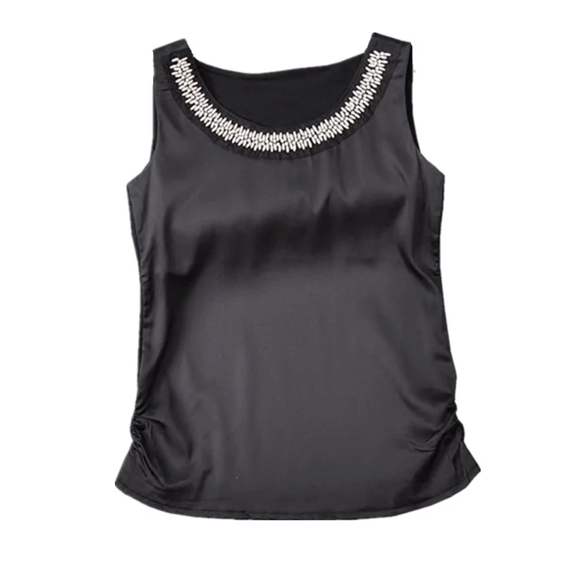 Алмаз блестками женские топы на бретельках 2019 Летний Новый с круглым вырезом