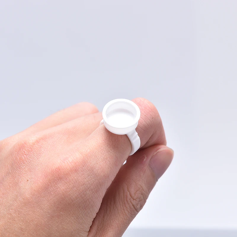 

100Pcs Disposable Makeup Ring No Divider Tattoo Pigment Holder Cup S/M/L New