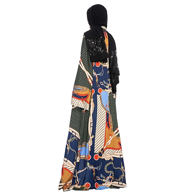 Женское кимоно в мусульманском стиле Abaya длинное мягкое турецком открытый