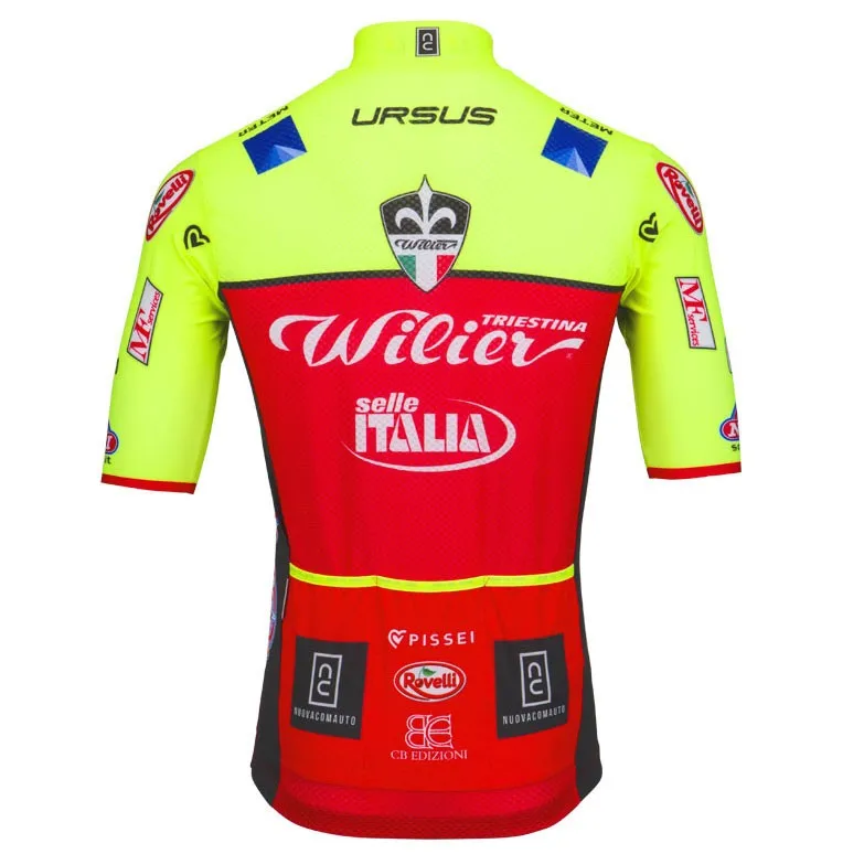 Wilier Triestina короткий рукав Велоспорт Джерси нагрудник НАБОРЫ MTB велосипед одежда
