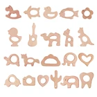 1 шт., деревянный Прорезыватель для зубов