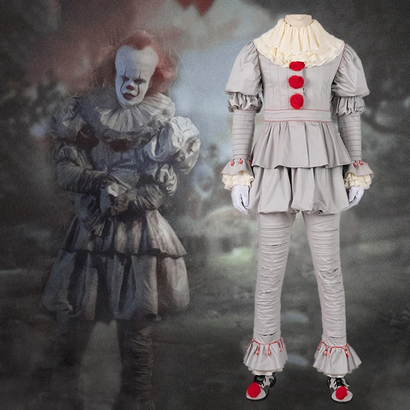 Movie It Chapter Two маскарадные костюмы Pennywise маскарадный костюм клоун ужас пугающая