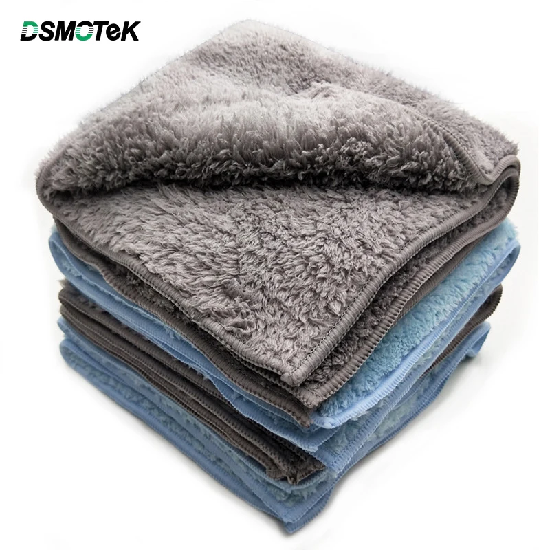 DSMOTEK размер 40*40 см ткань для чистки автомобиля, edgless из микрофибры для мойки машины полотенце авто детальный чистящий инструмент 500GSM сушка автомобиля тряпка