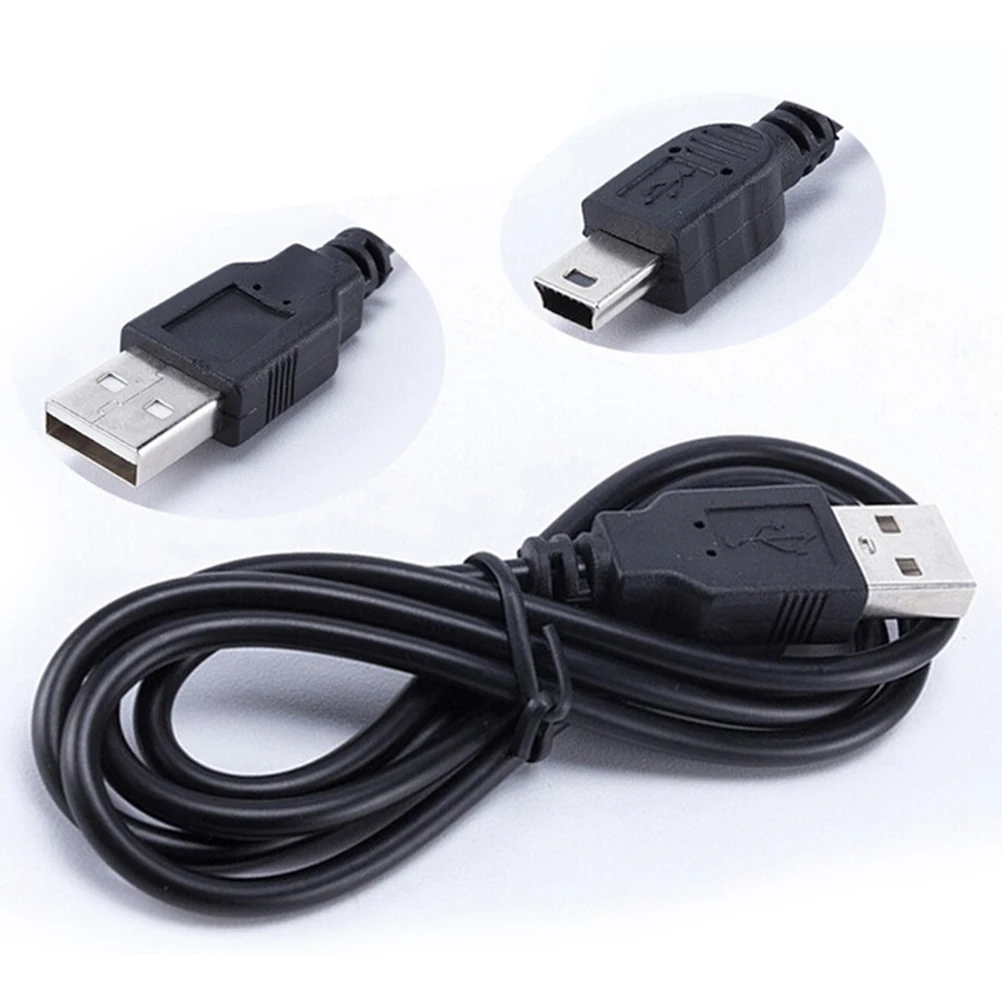 

1m Long MINI USB Cable Sync & Charge Lead Type A to 5 Pin B Phone MP3 Charger