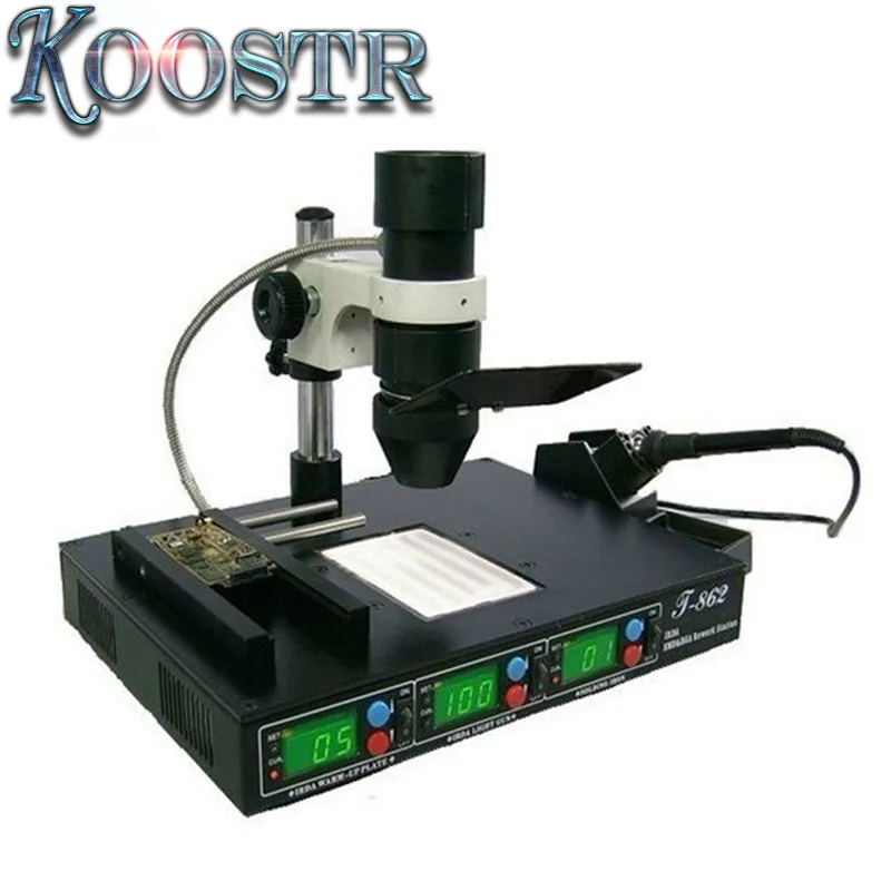 Высокое качество PUHUI T862 110 В/220 В 600 Вт инфракрасная паяльная машина, bga SMD SMT паяльная станция, горячая распродажа