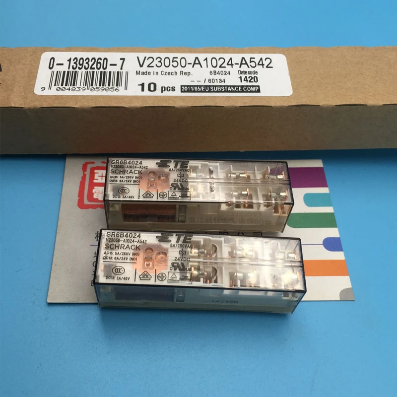 100% оригинальный новый TE TYCO SCHRACK SR6B4024 V23050 A1024 A542 14 контактов 8A 24VDC реле питания|Реле|