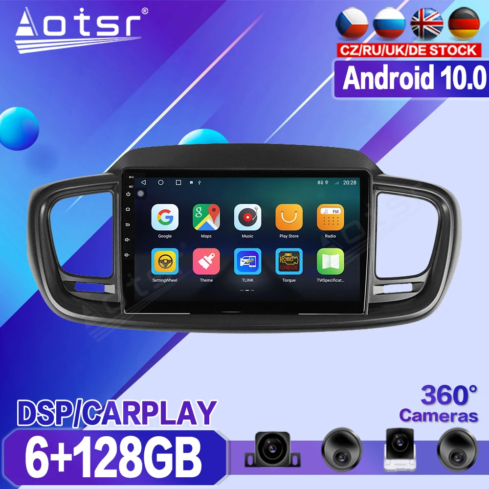 For Kia Sorento 2015 2016 2017 2018 Car DVD Multimedia Player Recorder Stereo Android Radio Auto Audio GPS Navigation Head Unit