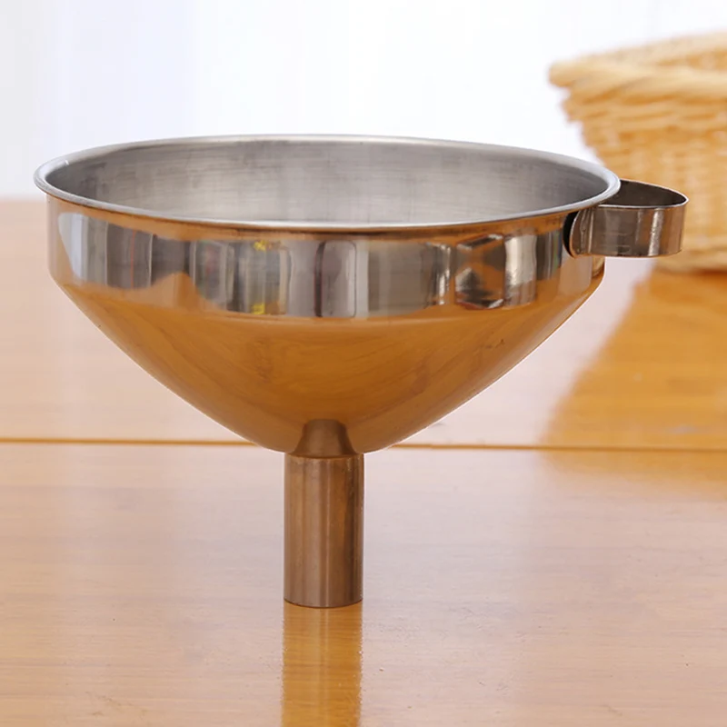 Stainless Steel Cone Funnel Pour Oil Liquid Hopper Kitchen Home Tool CLH@8 | Дом и сад