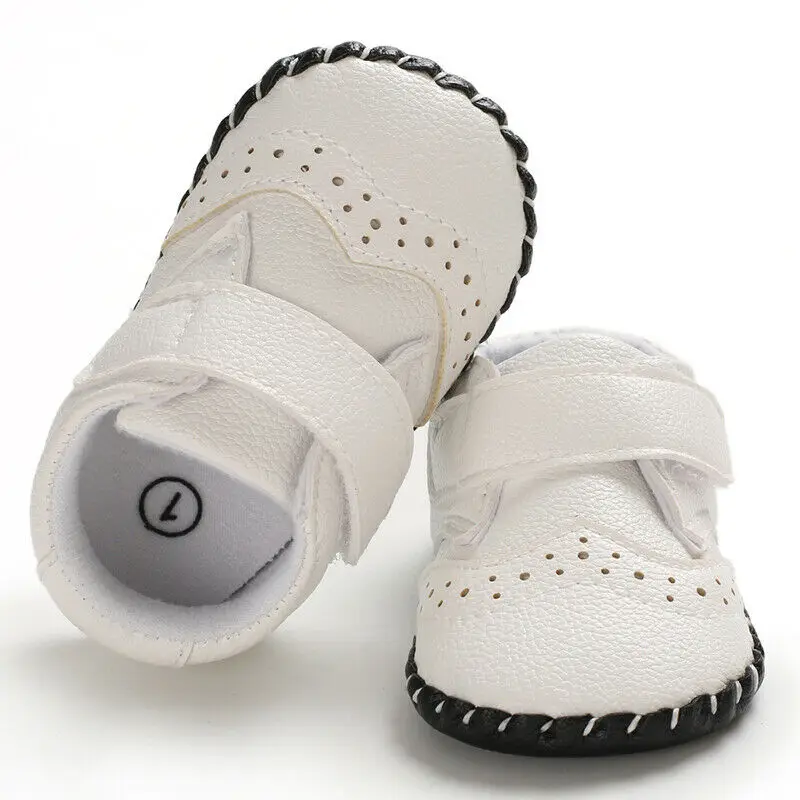 New Infant Baby Boy Girl Soft Sole Crib Newborn Anti Slip Leather Toddler Shoes |