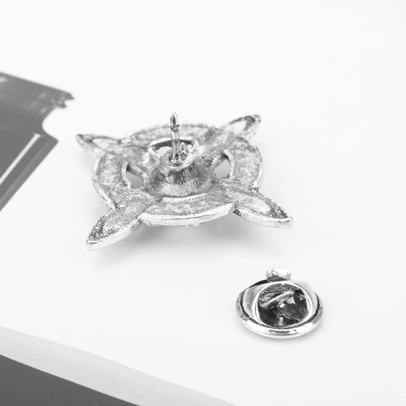 Модные ювелирные изделия HANCHANG винтажная круглая брошь в виде креста с узелком