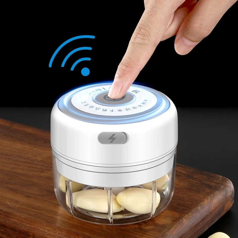 

100/250ml Cordless Portable Electric Mini Food Chopper Garlic Cutter Vegetable Tools USB Charging Kitchen Gadgets