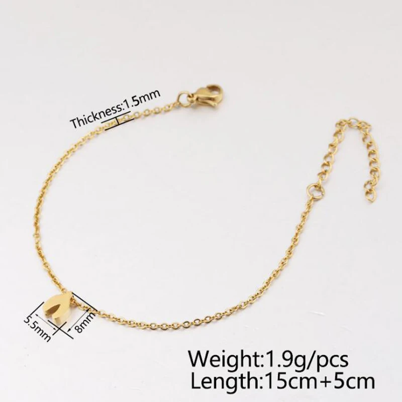 

Cute Wishbone Bead Bracelets Stainless Steel Mirror Polished Pendants Bracelets DIY Wholesale Bracelet 10pcs/lot