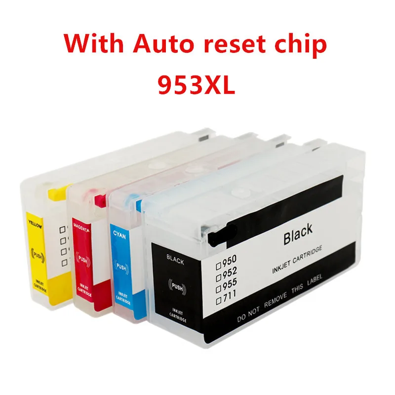 Пустой пополняемый картридж для hp 953XL совместимый с HP 953 xl OfficeJet Pro 7720 7740 8210 8710 8715 8718