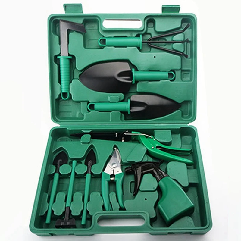 

Gardening And Planting Tools, Flower Garden, Watering Bottle, Potted Plants, Pruning And Digging Shovel Ten-Piece Set