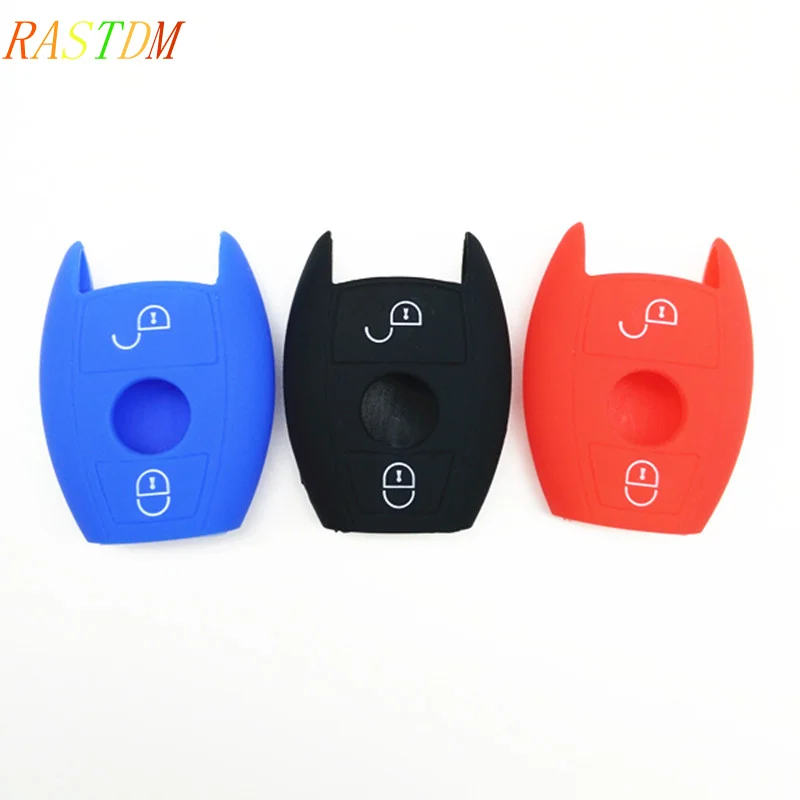 1 шт. 2/3 кнопочный силиконовый чехол с дистанционным управлением для Mercedes Benz A180 A200