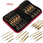 16 шт. Шестигранная гайка с крестообразным винтом плоская Шестигранная Отвертка стальной набор с сумкой черный круглый ручной хвостовик для радиоуправляемой модели мини Ручной инструмент