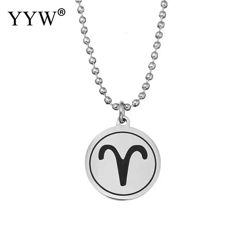 2 пряди Повседневный унисекс из нержавеющей стали свитер цепь ожерелье Созвездие