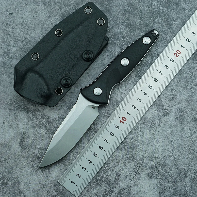 

Нож из стали D2 с фиксированным лезвием, карманный резец с рукояткой из стали G10 для повседневного использования, кемпинга, охоты, выживания