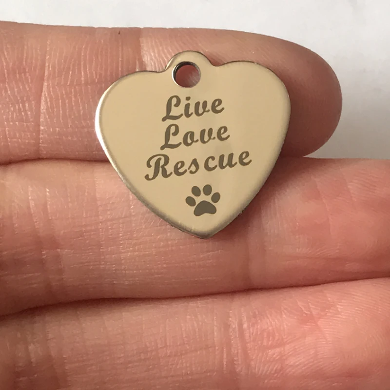 5 шт./пакет Сталь спасения животных браслеты с подвесками Сделай Сам