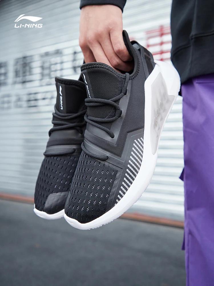 Мужские кроссовки для бега Li-Ning AGLP057 дышащая сетчатая светильник Кая спортивная
