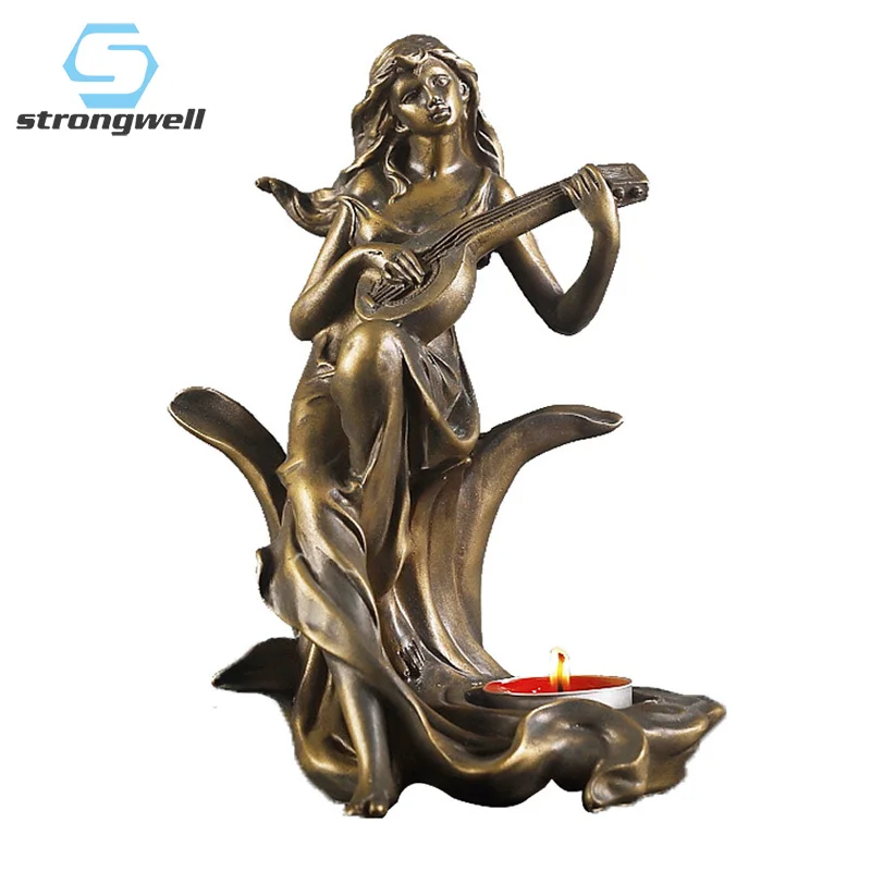 Подсвечник Strongwell в стиле ретро для танцующей девочки Античная красивая