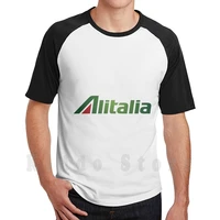 alitalia logo t shirt print for men cotton new cool tee alitalia logo alitalia italy food pasta pizza napoli roma ali italia