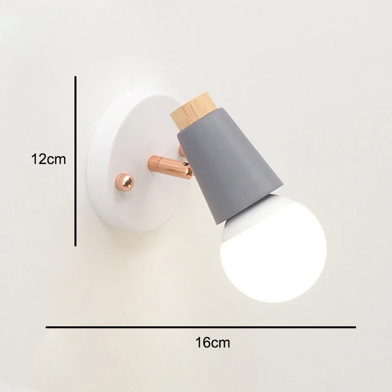 Настенный деревянный светильник E27 110 В 220 современный скандинавский бра для дома