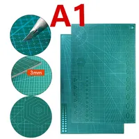 A1 PVC Self Healing Rotary Cutting Mat Craft Quilting Grid Lines Printed Board Green Patchwork Tools Cutting Mat Board DIY Craft