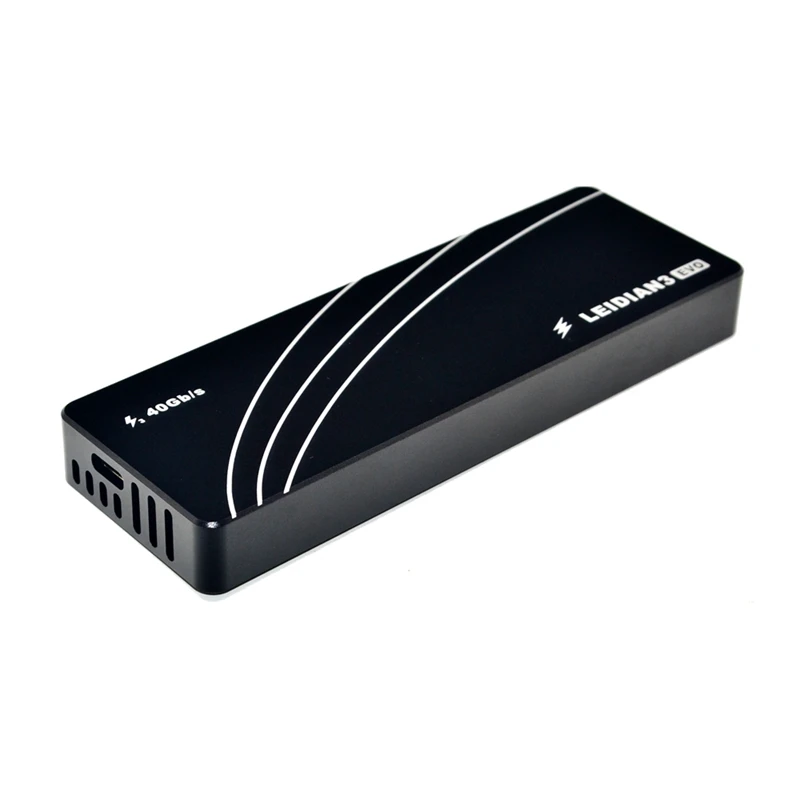 Портативный жесткий диск SSD Thunderbolt 3 Чехол M.2 для Type C Usb 1 NVMe PCIE алюминиевый корпус