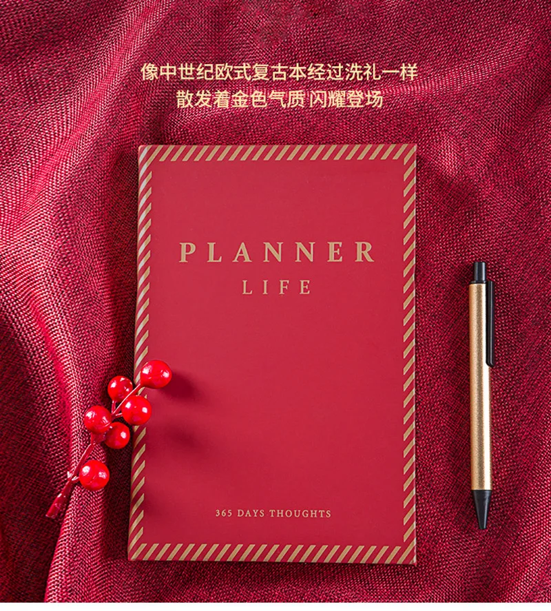 Agenda планировщик Органайзер A5 план дневник записная книжка и журнал Роскошные еженедельные ежемесячные записная книжка 365 путешествия бизнес-руководство